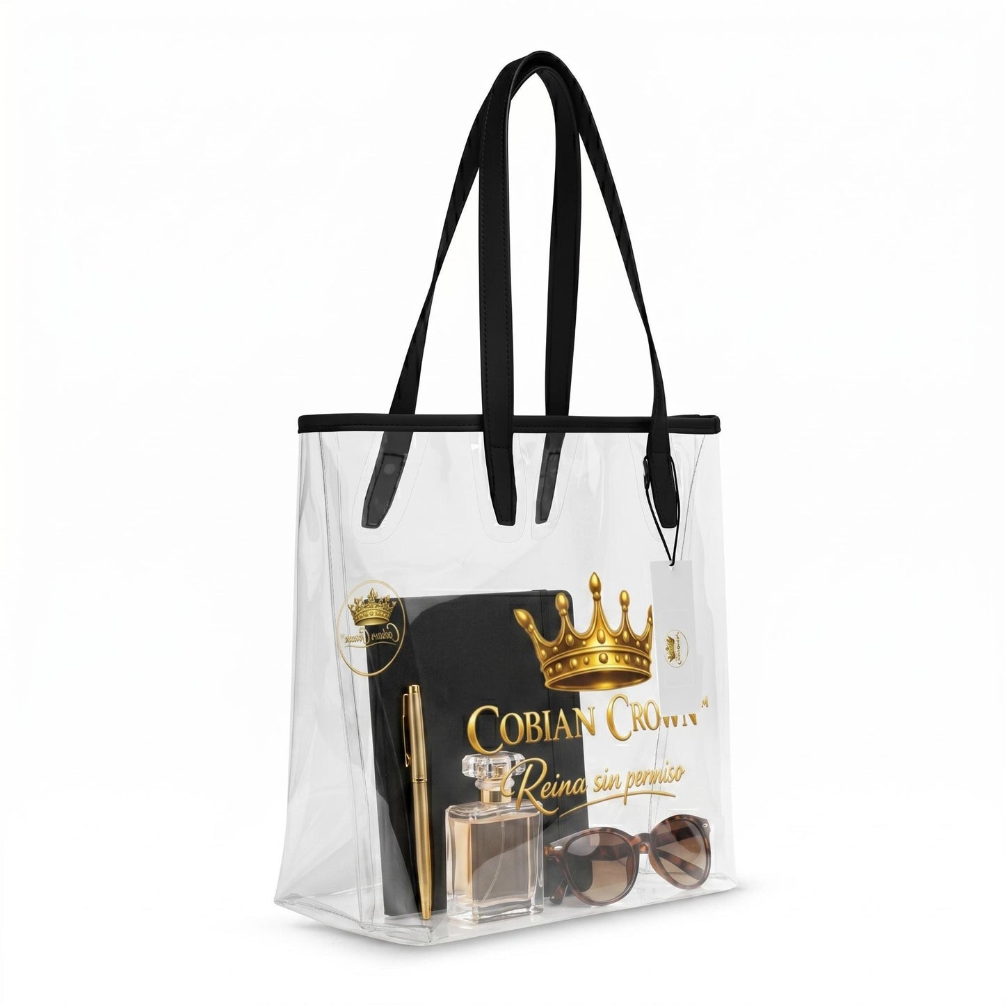 Clear Tote Bag – Reina Sin Permiso (Cobian Crown™)